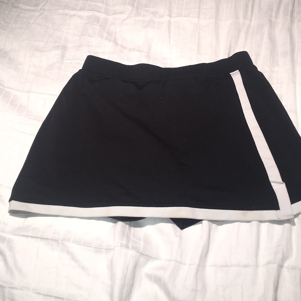 black and white skirt